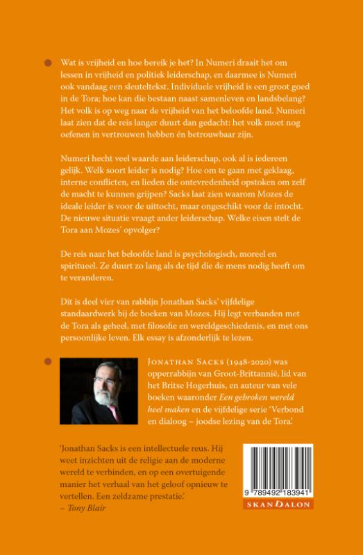 Achterkant van 4-pak Genesis + Exodus + Leviticus + Numeri