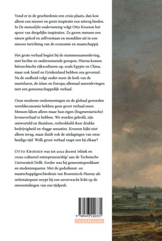 Achterkant van De menselijke onderneming