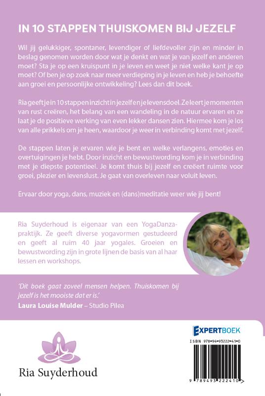 Achterkant van IN 10 STAPPEN THUISKOMEN BIJ JEZELF
