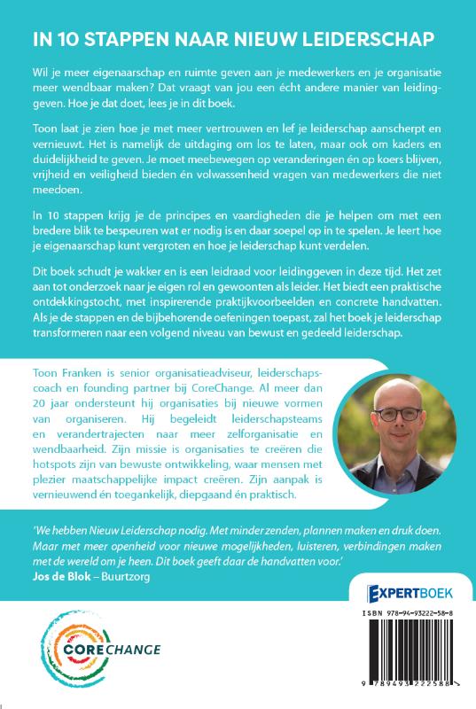 Achterkant van IN 10 STAPPEN NAAR NIEUW LEIDERSCHAP