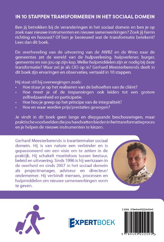 Achterkant van In 10 stappen transformeren in het sociaal domein