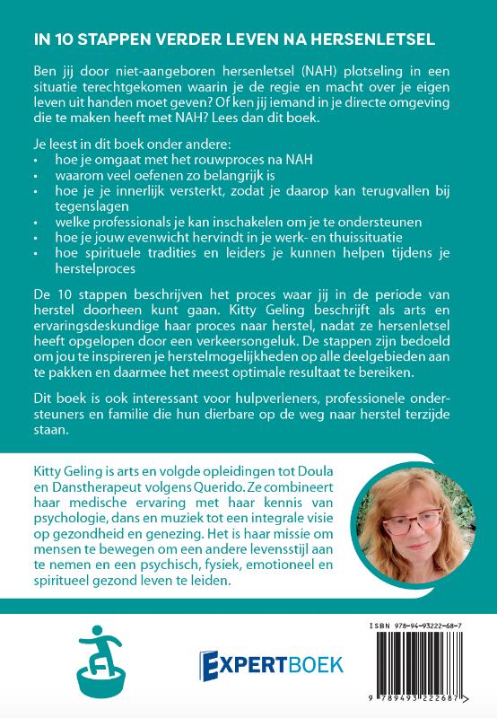 Achterkant van In 10 stappen verder leven na hersenletsel