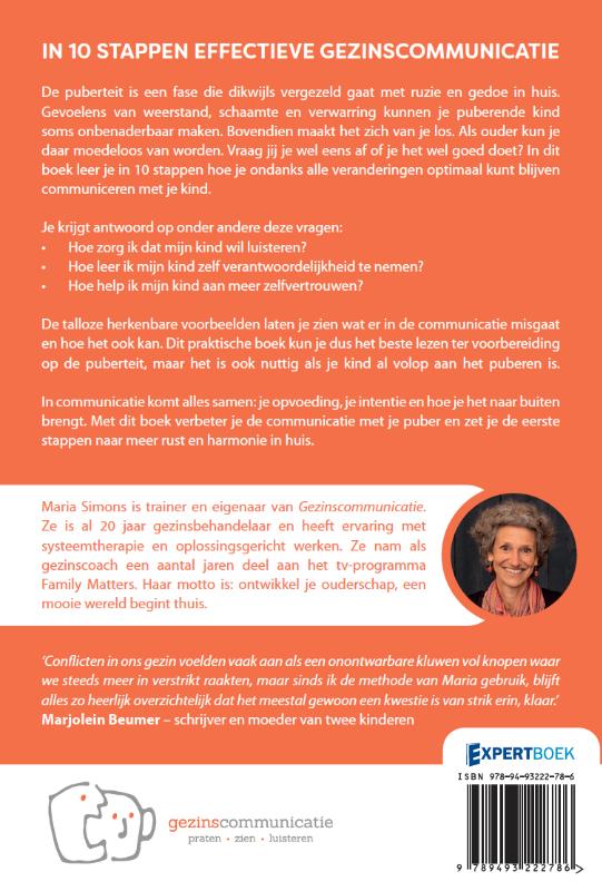 Achterkant van IN 10 STAPPEN EFFECTIEVE GEZINSCOMMUNICATIE