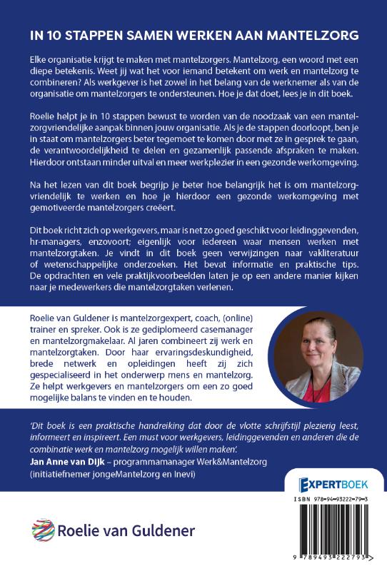 Achterkant van In 10 stappen samen werken aan mantelzorg