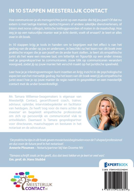 Achterkant van In 10 stappen meesterlijk contact