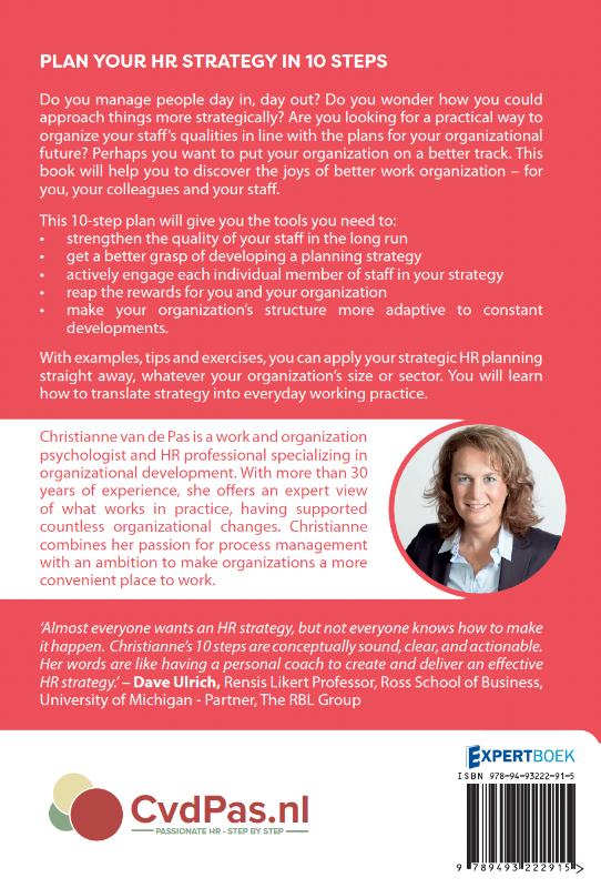Achterkant van Plan your HR strategy in 10 steps