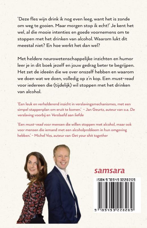 Achterkant van Morgen stop ik echt!