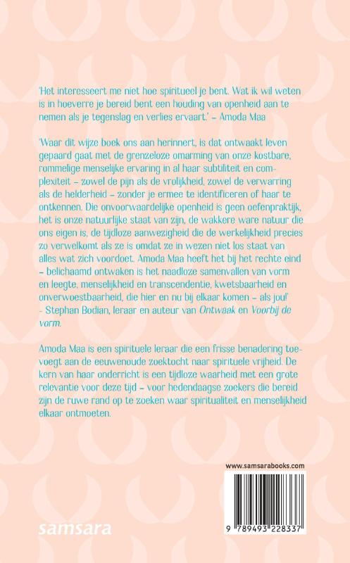 Achterkant van Opgaan in openheid
