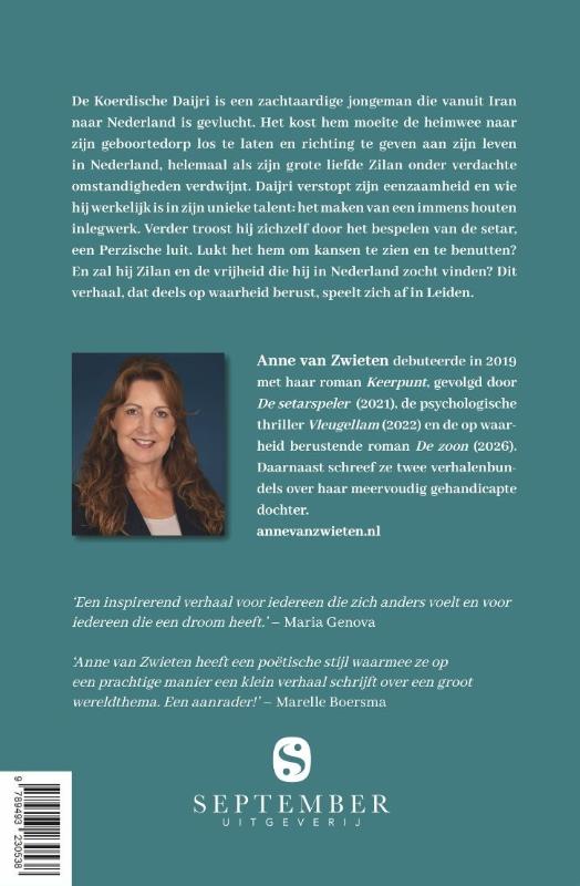 Achterkant van De setarspeler