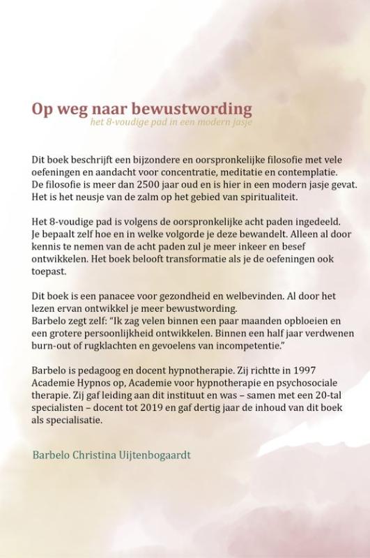 Achterkant van Op weg naar bewustwording