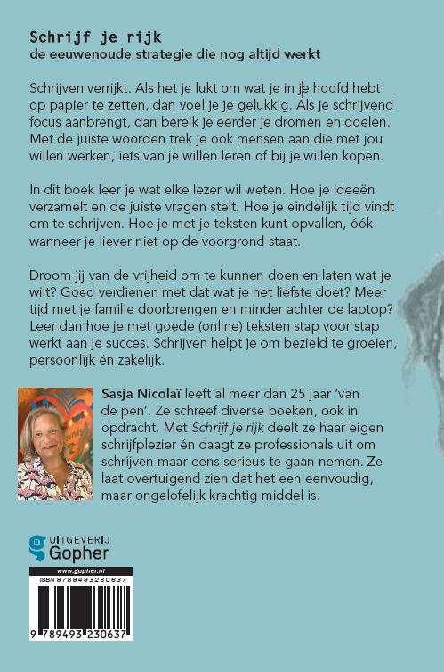 Achterkant van Schrijf je rijk