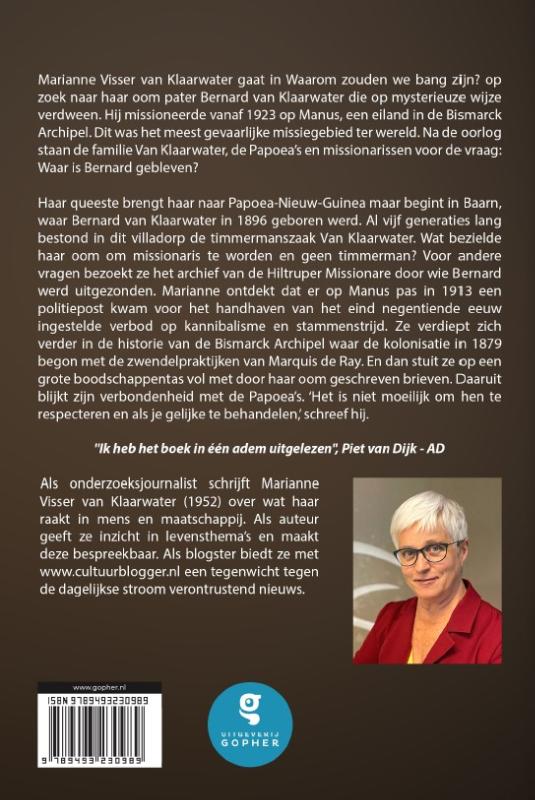 Achterkant van Waarom zouden we bang zijn?