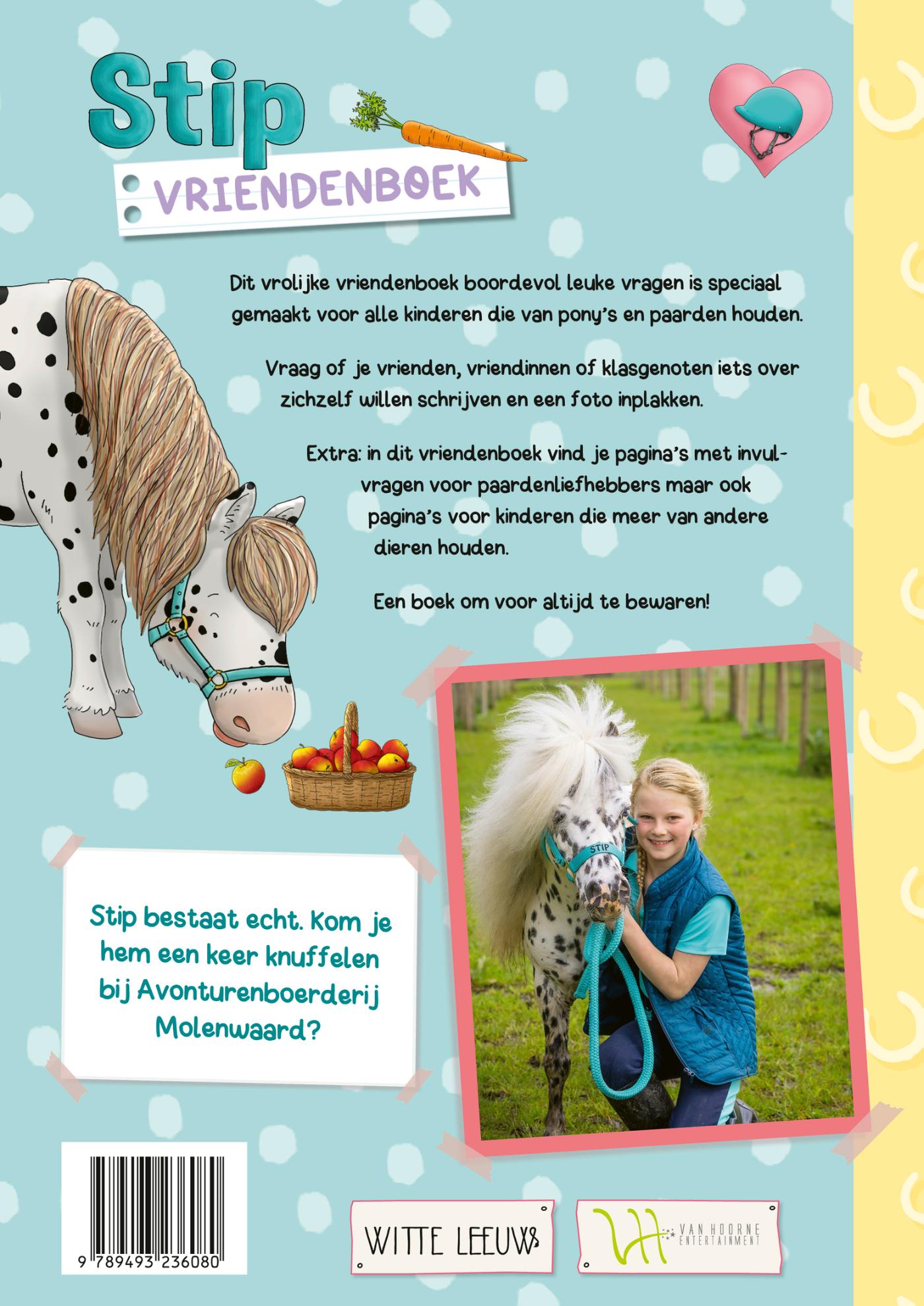 Achterkant van Vriendenboek