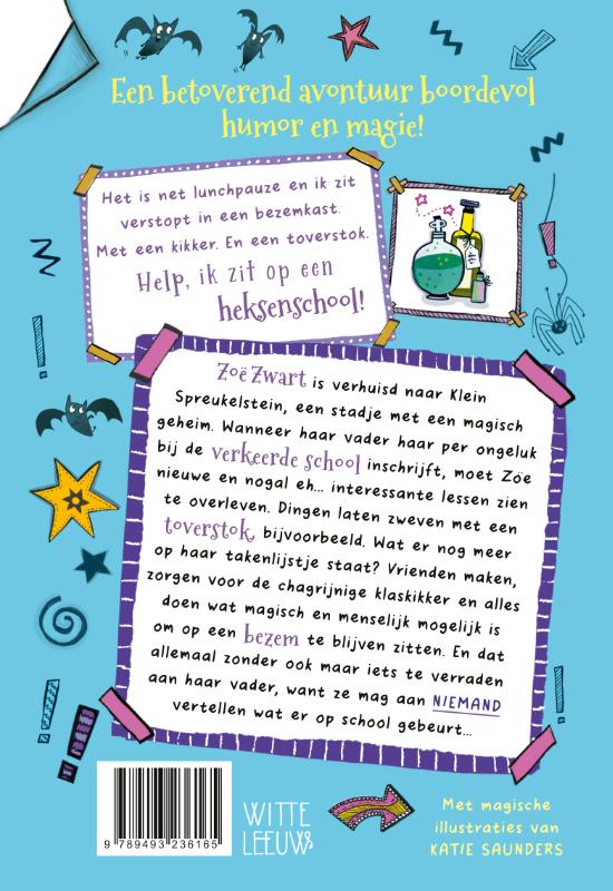 Achterkant van Dagboek van Zoë Zwart - heks van niks