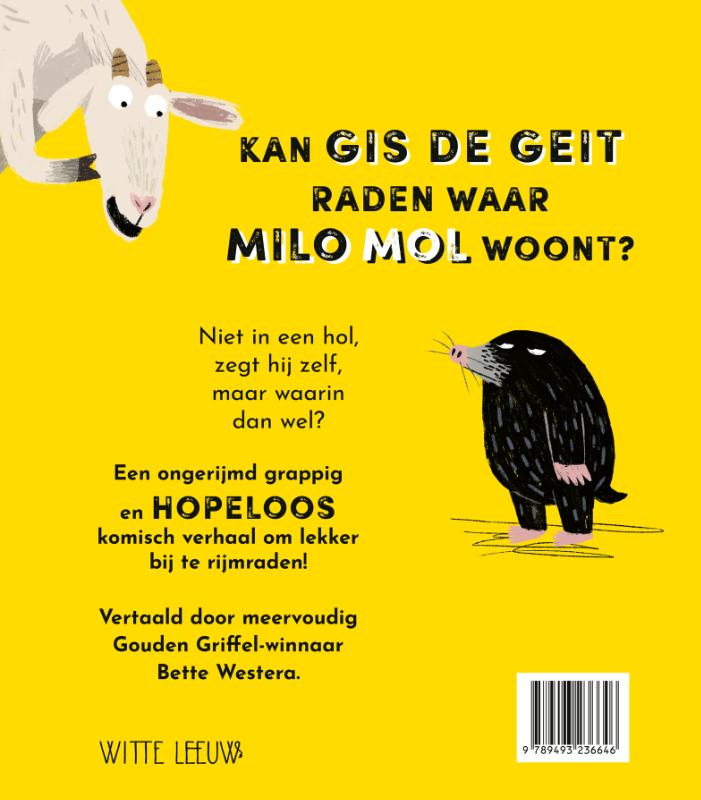Achterkant van Het rijmt niet op mol