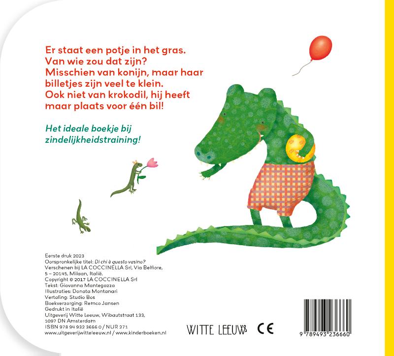 Achterkant van Van wie is dit potje?