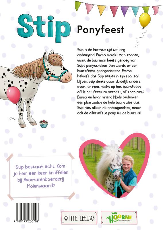Achterkant van Ponyfeest