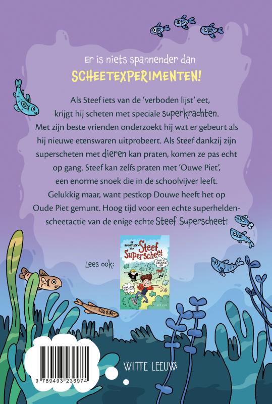 Achterkant van De avonturen van Steef Superscheet