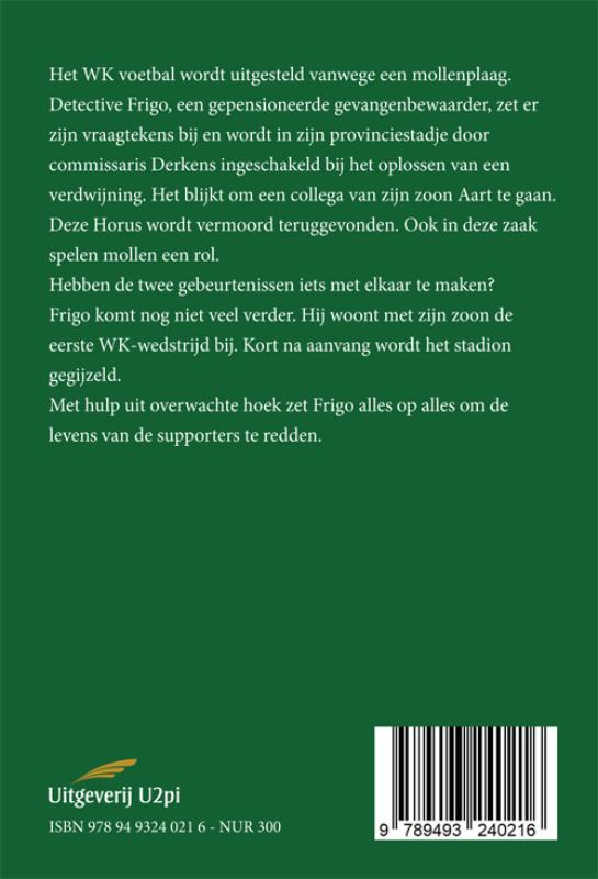 Achterkant van Voetbal onder schot