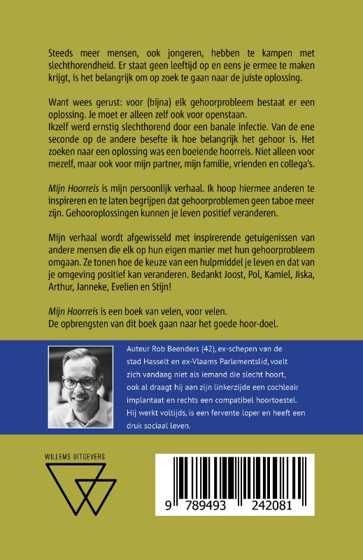 Achterkant van Mijn hoorreis