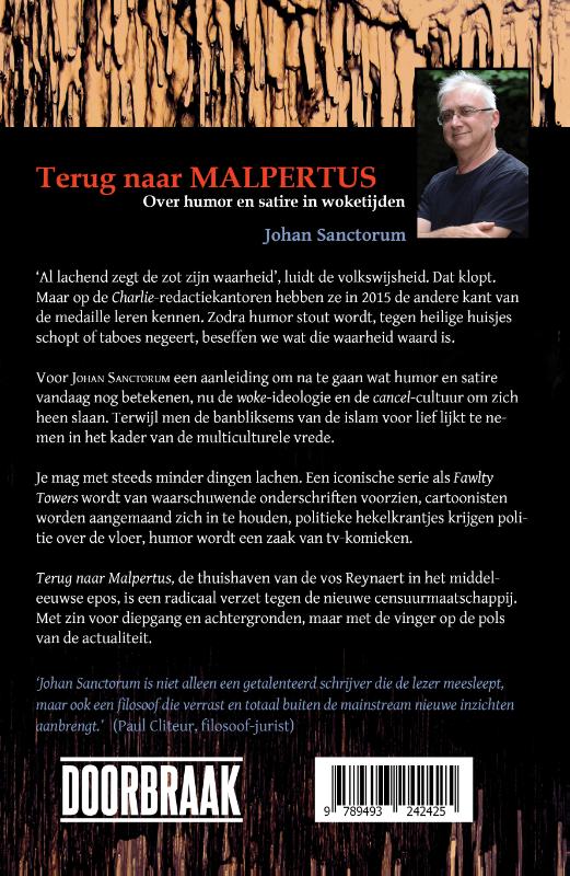 Achterkant van Terug naar Malpertus