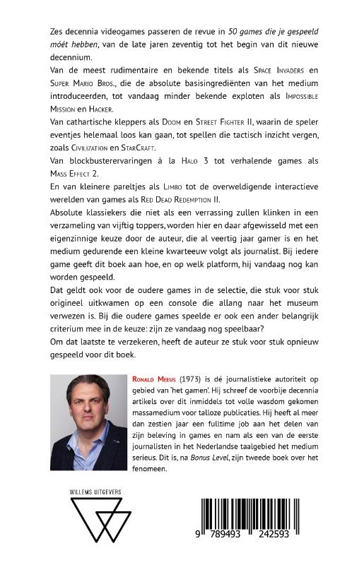 Achterkant van 50 games die je gespeeld móét hebben