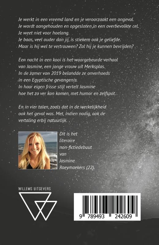 Achterkant van Een nacht in een kooi