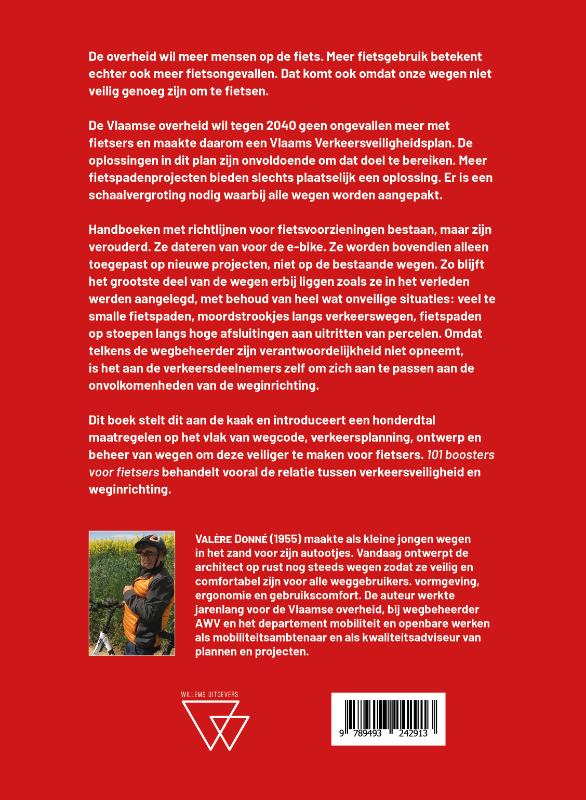 Achterkant van 101 boosters voor fietsers