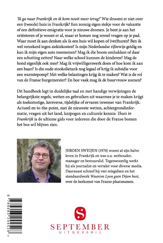 Achterkant van Thuis in Frankrijk
