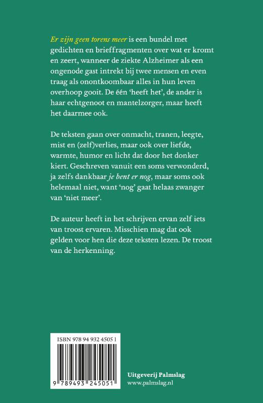 Achterkant van Er zijn geen torens meer