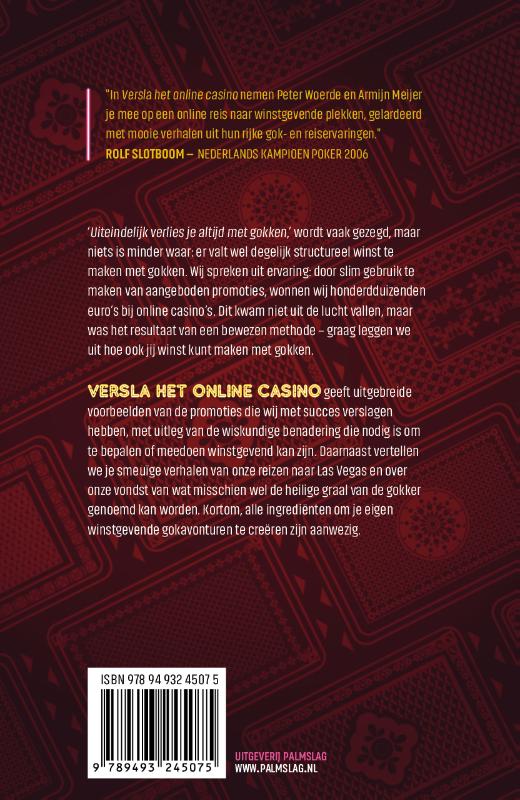 Achterkant van Versla het online casino
