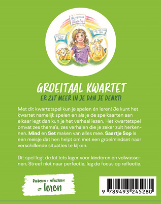 Achterkant van Groeitaal kwartet