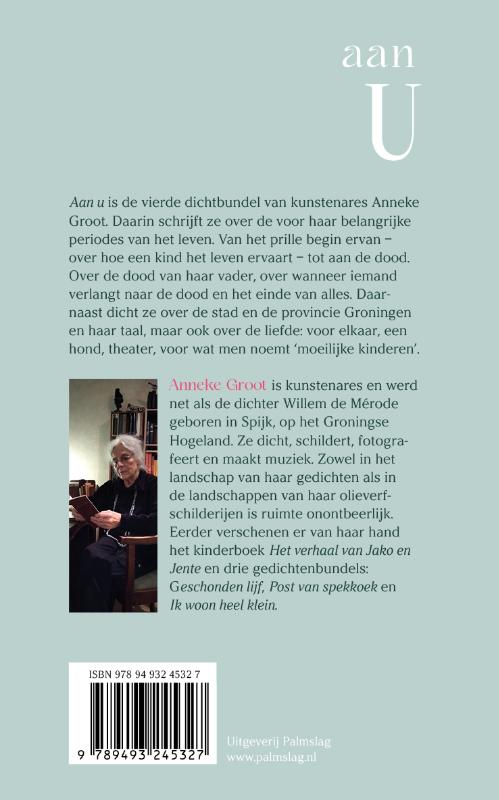 Achterkant van Aan u