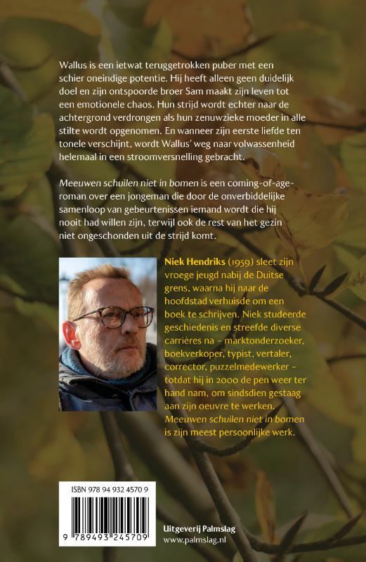 Achterkant van Meeuwen schuilen niet in bomen