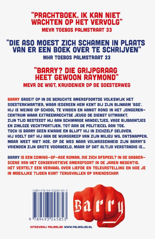 Achterkant van Barry