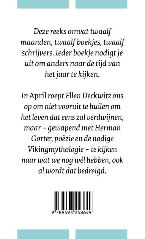 Achterkant van April