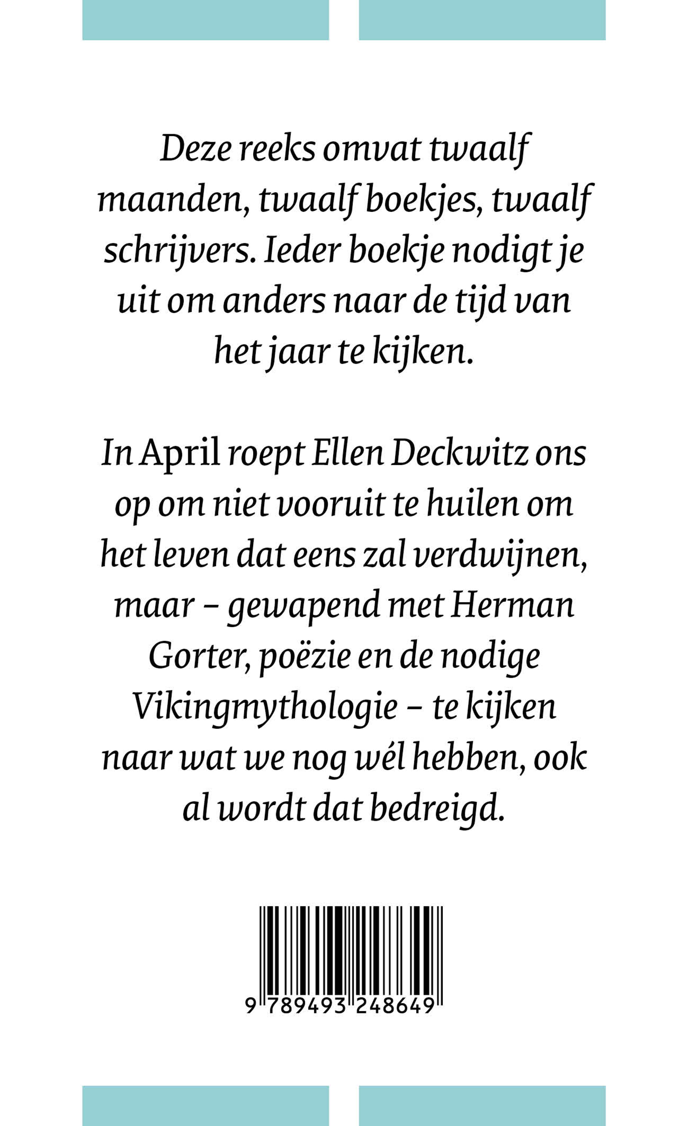 Achterkant van April