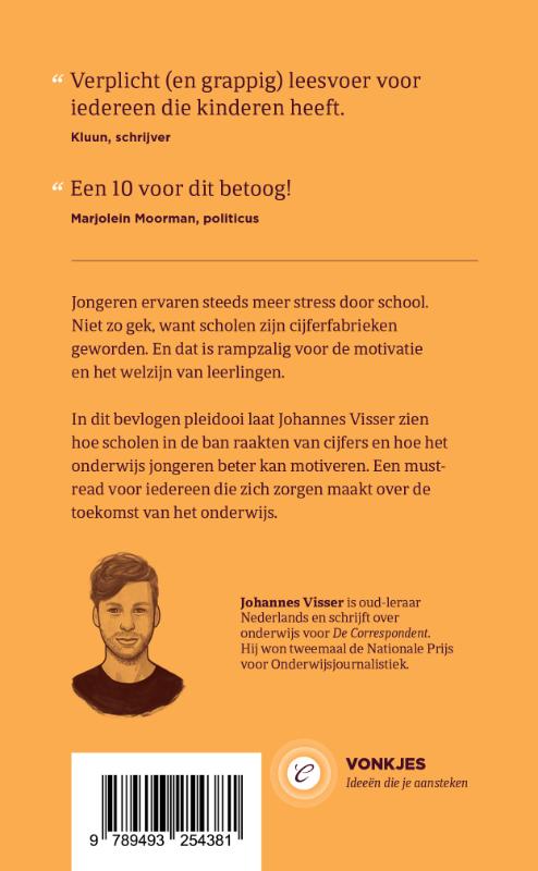 Achterkant van Is het voor een cijfer?