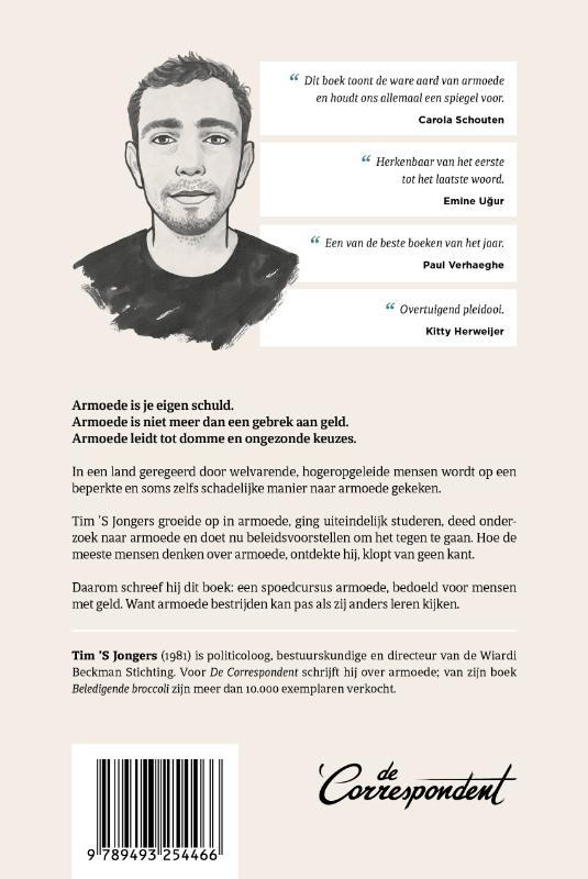 Achterkant van Armoede uitgelegd aan mensen met geld