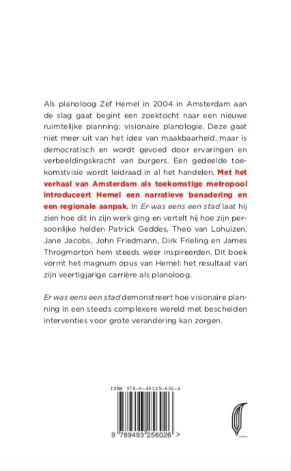 Achterkant van Er was eens een stad