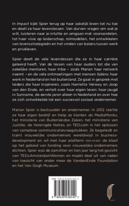 Achterkant van Impact