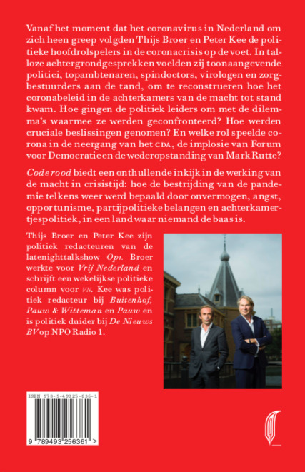 Achterkant van Code rood