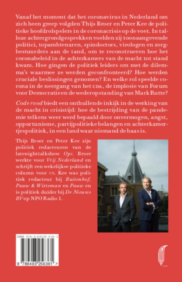 Achterkant van Code rood