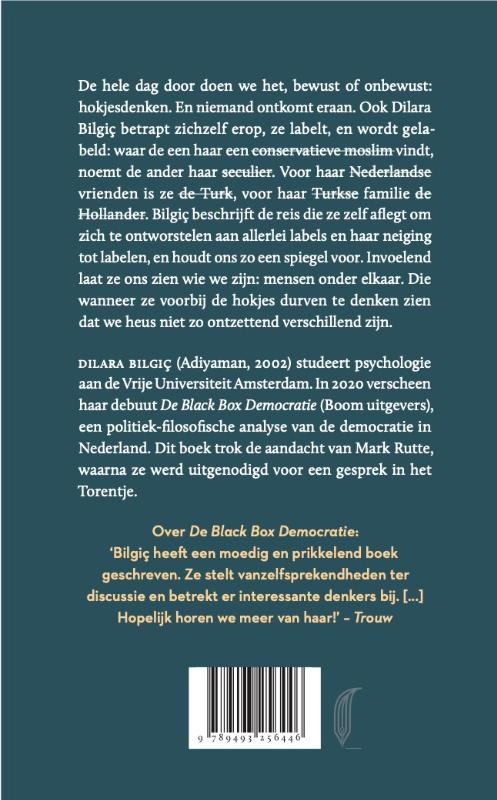Achterkant van De gelabelde