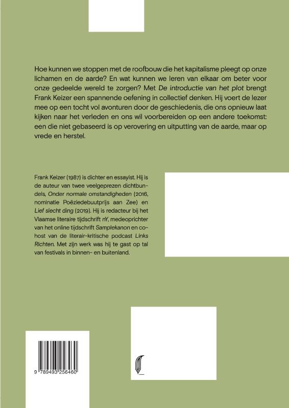 Achterkant van De introductie van het plot