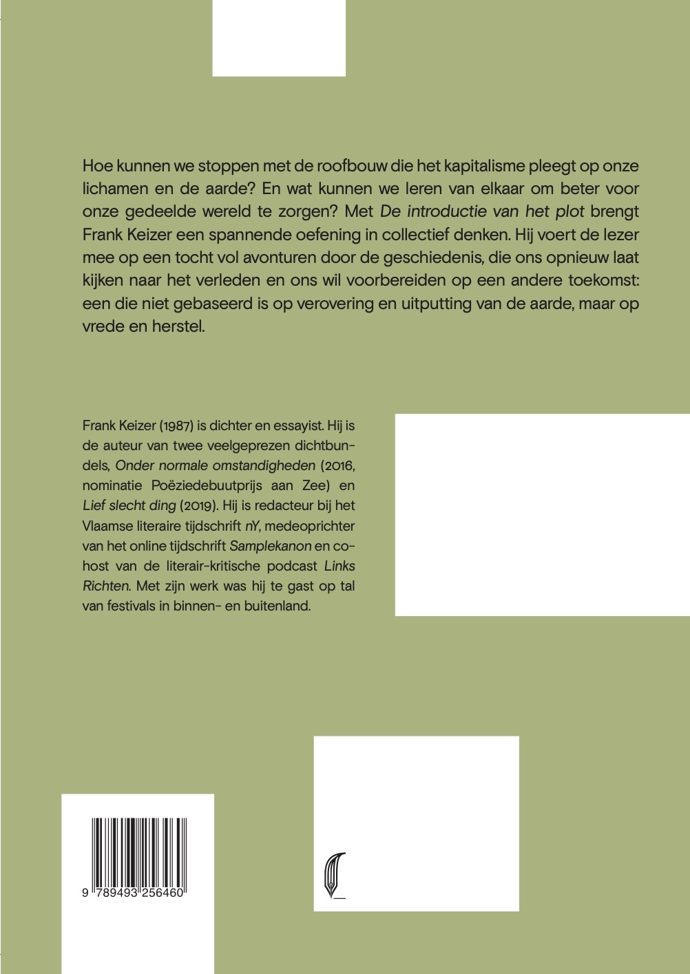 Achterkant van De introductie van het plot
