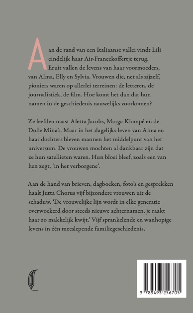 Achterkant van Alma's dochters