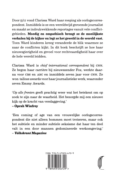 Achterkant van Op alle fronten