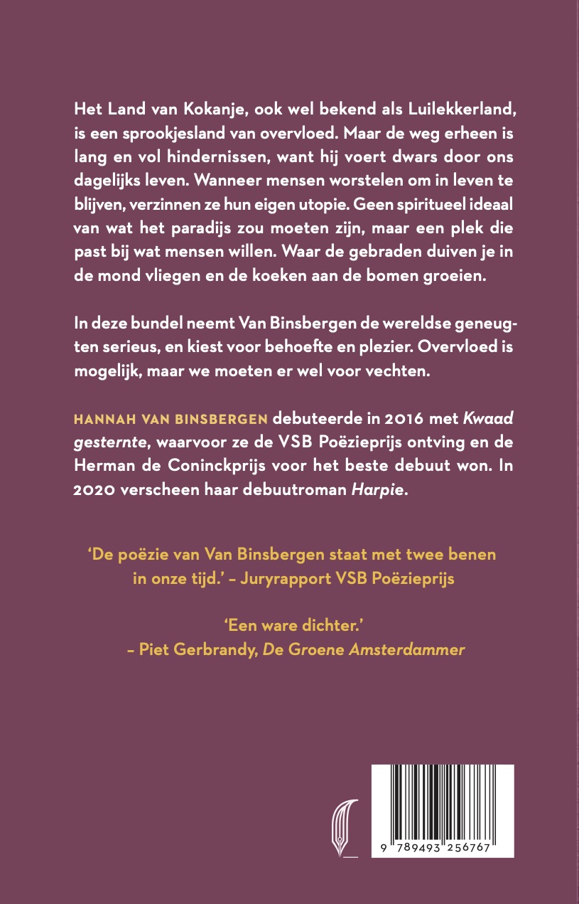 Achterkant van Kokanje