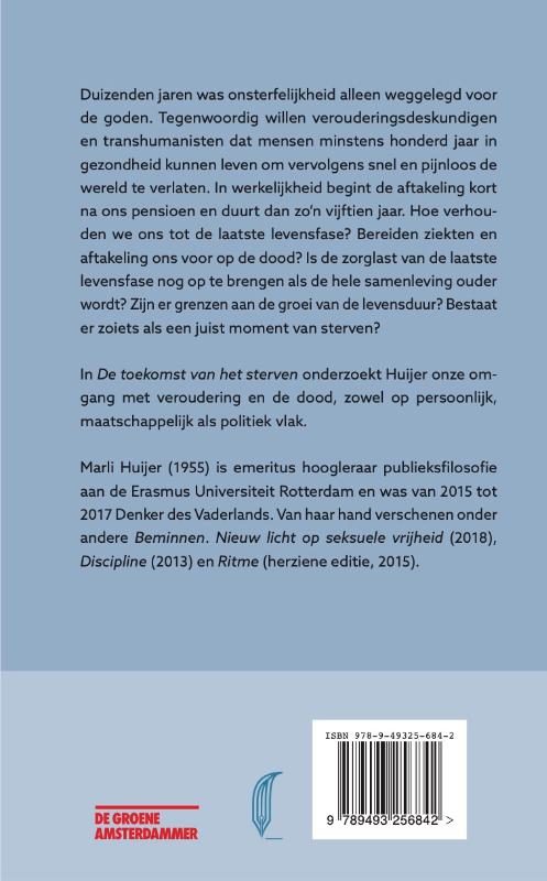 Achterkant van De toekomst van het sterven